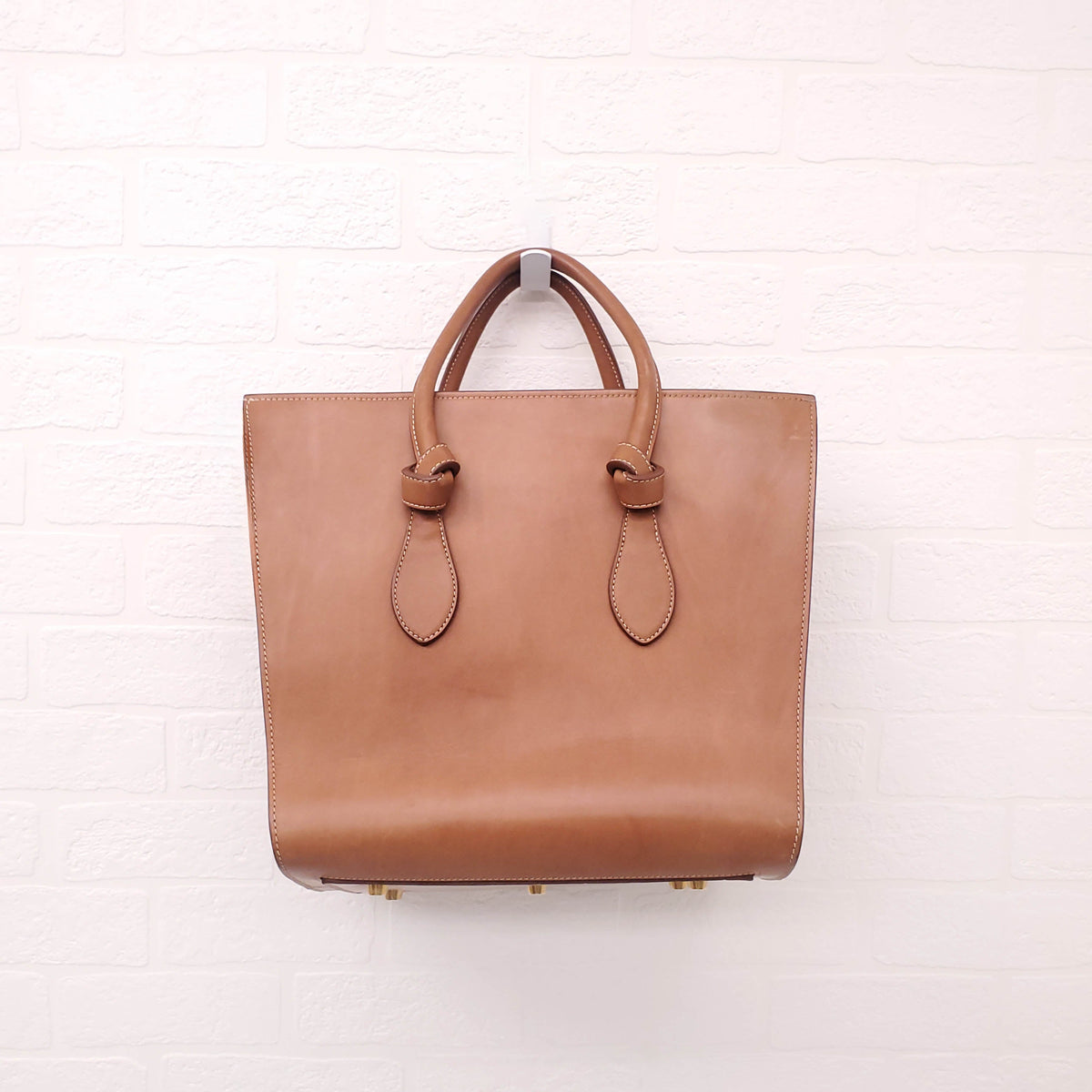 CELINE TAN KNOT TOTE