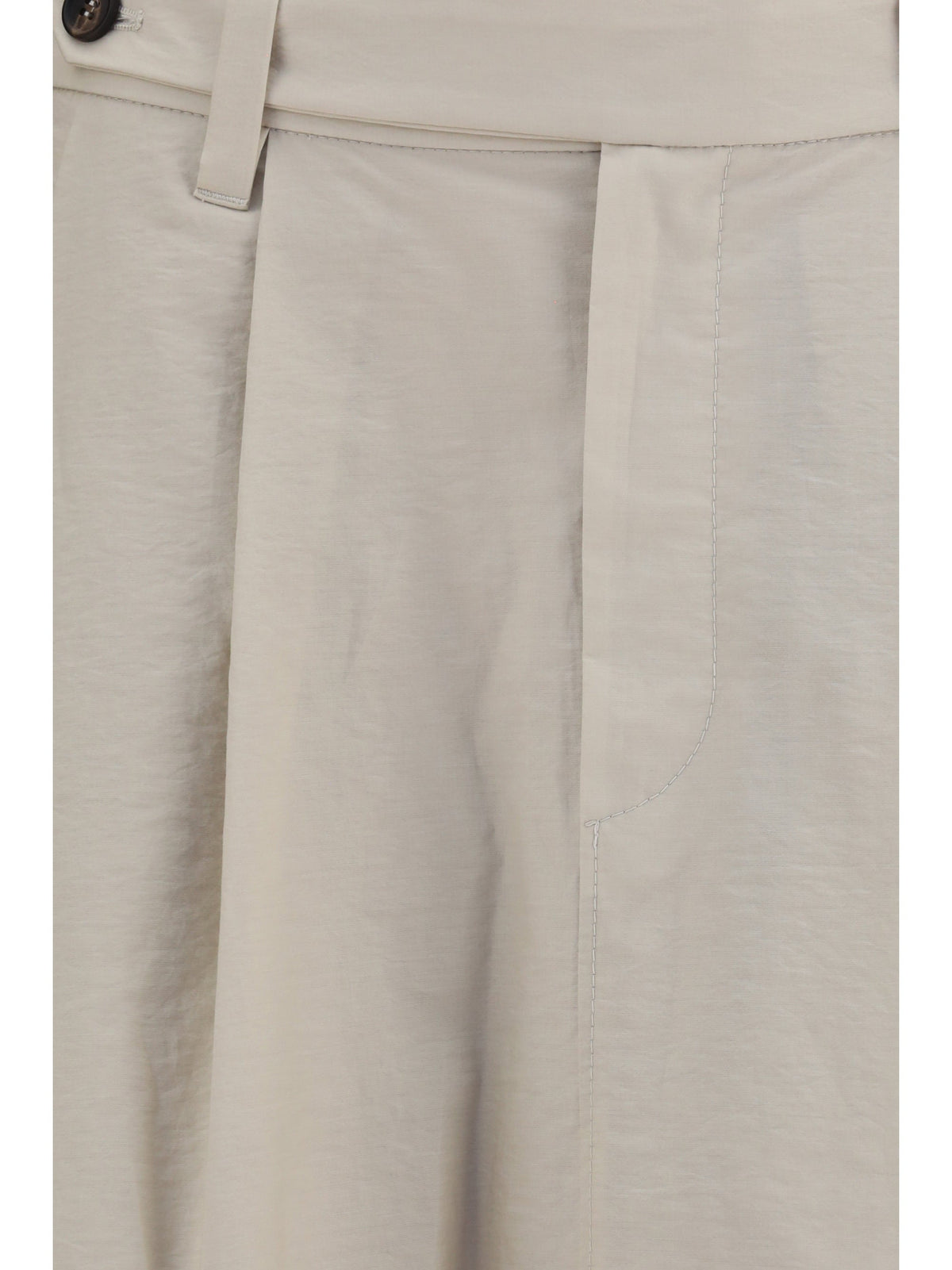 Brunello Cucinelli Women Cotton Poplin Skirt With Monili Detail