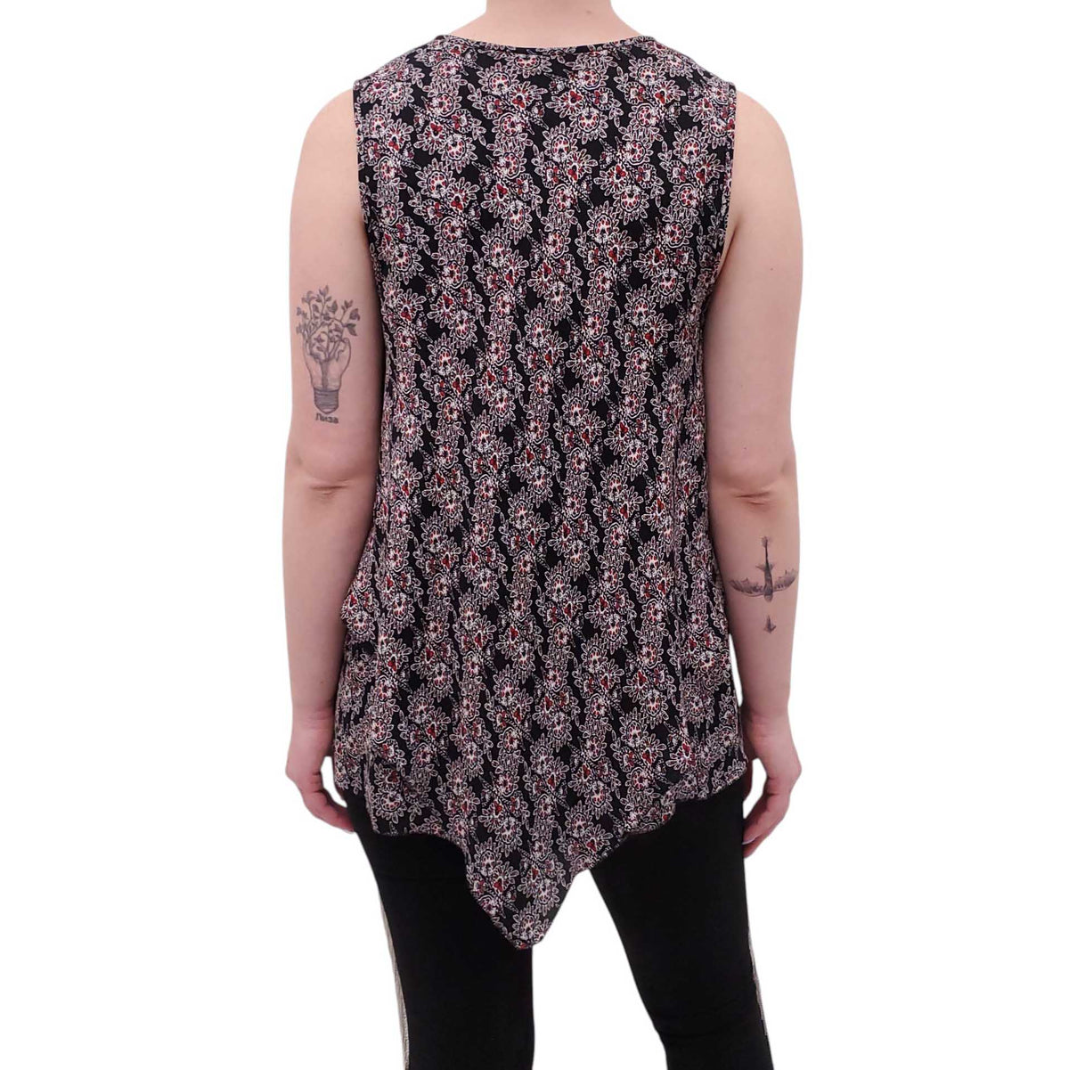 DEREK LAM 10 CROSBY SILK LAYERED TANK - SIZE 10