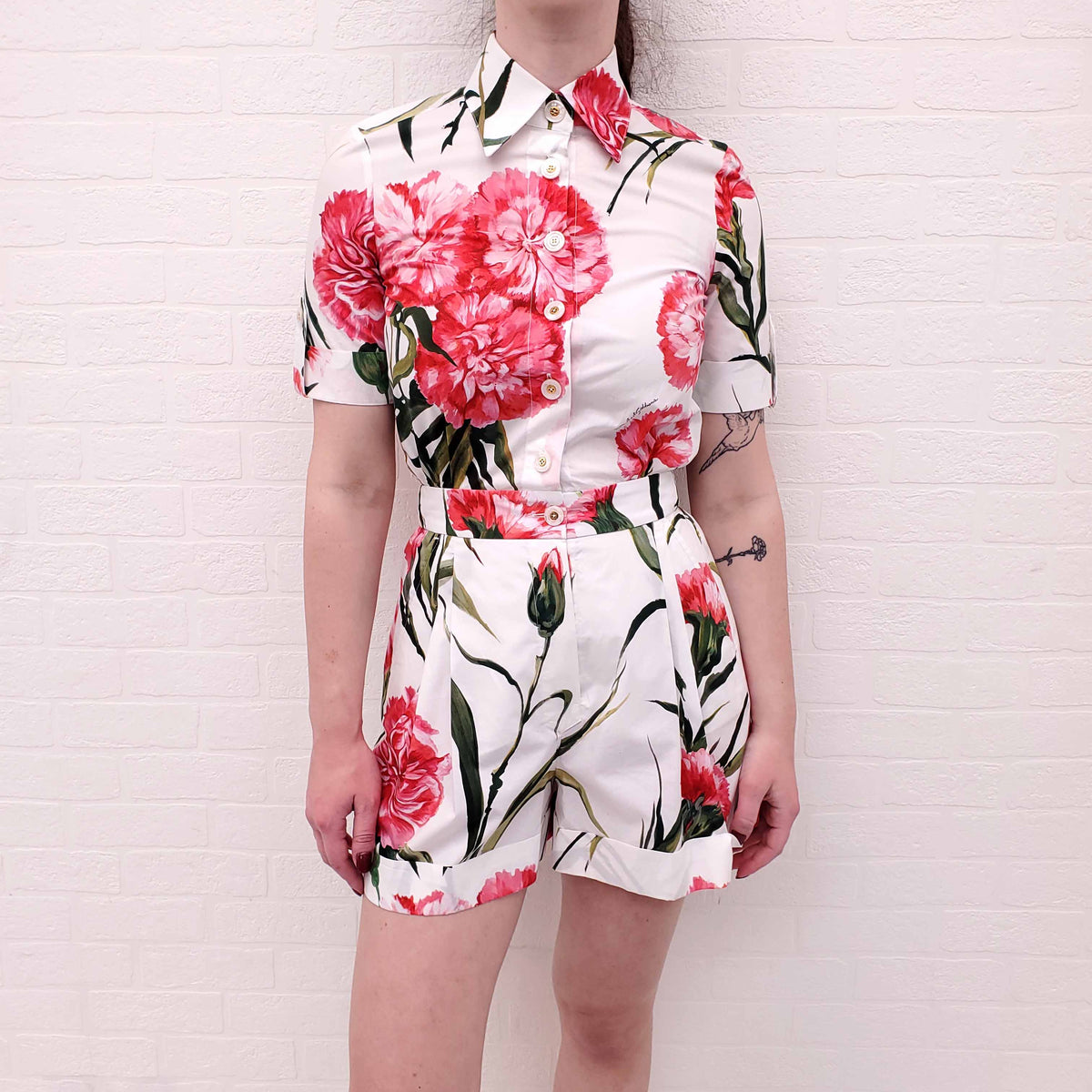 DOLCE & GABBANA FLORAL ROMPER - SIZE 36
