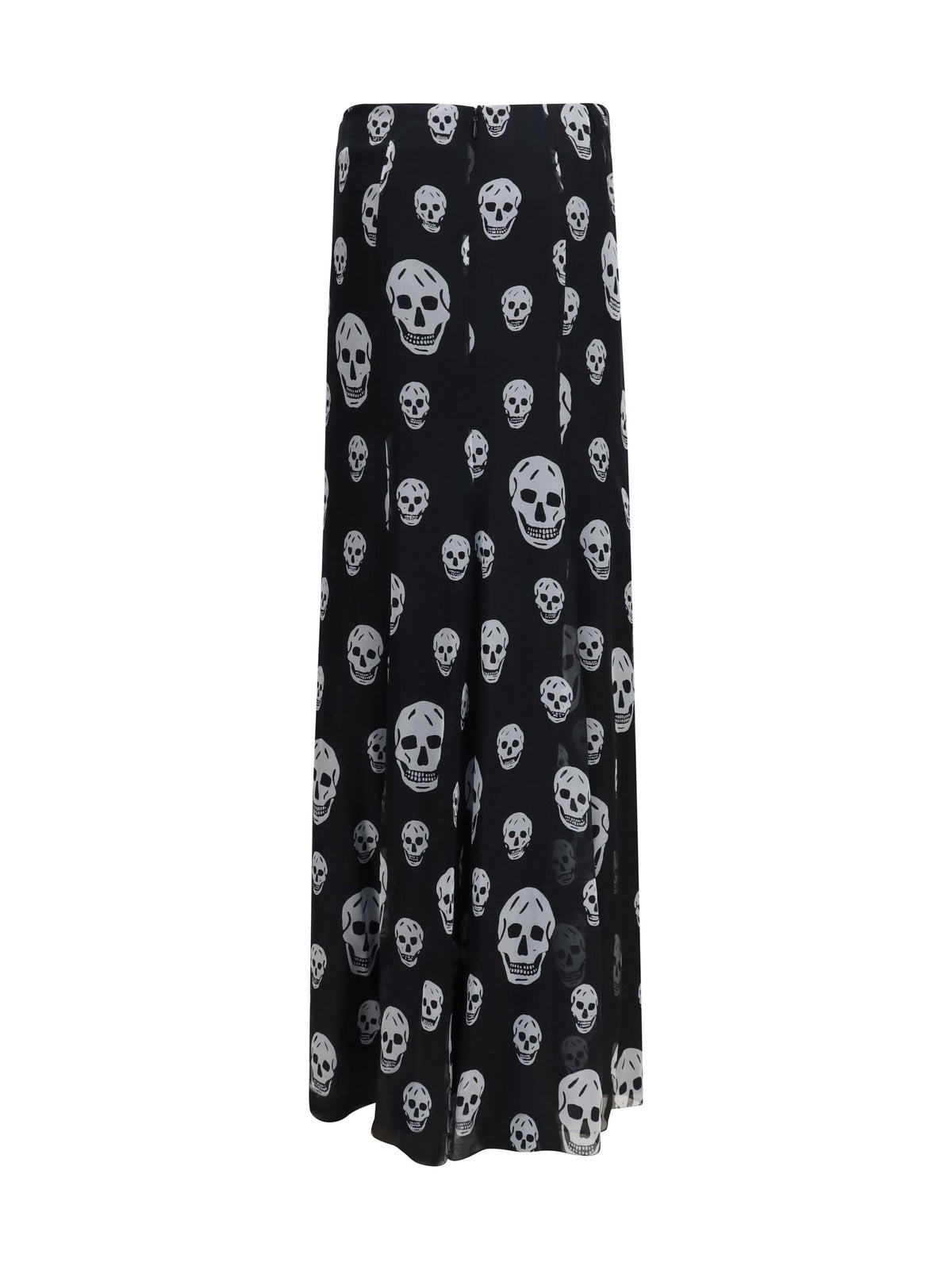 Alexander Mcqueen Women Draped Long Skull Skirt