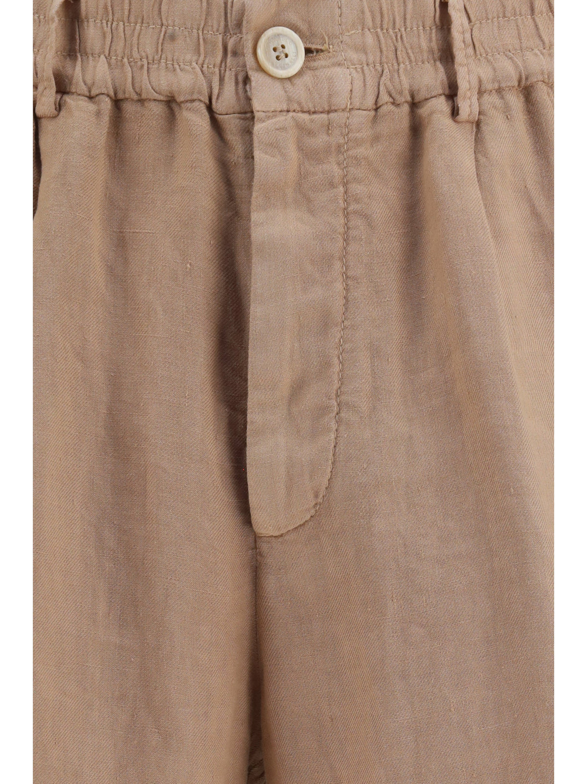 Brunello Cucinelli Men Lightweight Délavé Linen Shorts