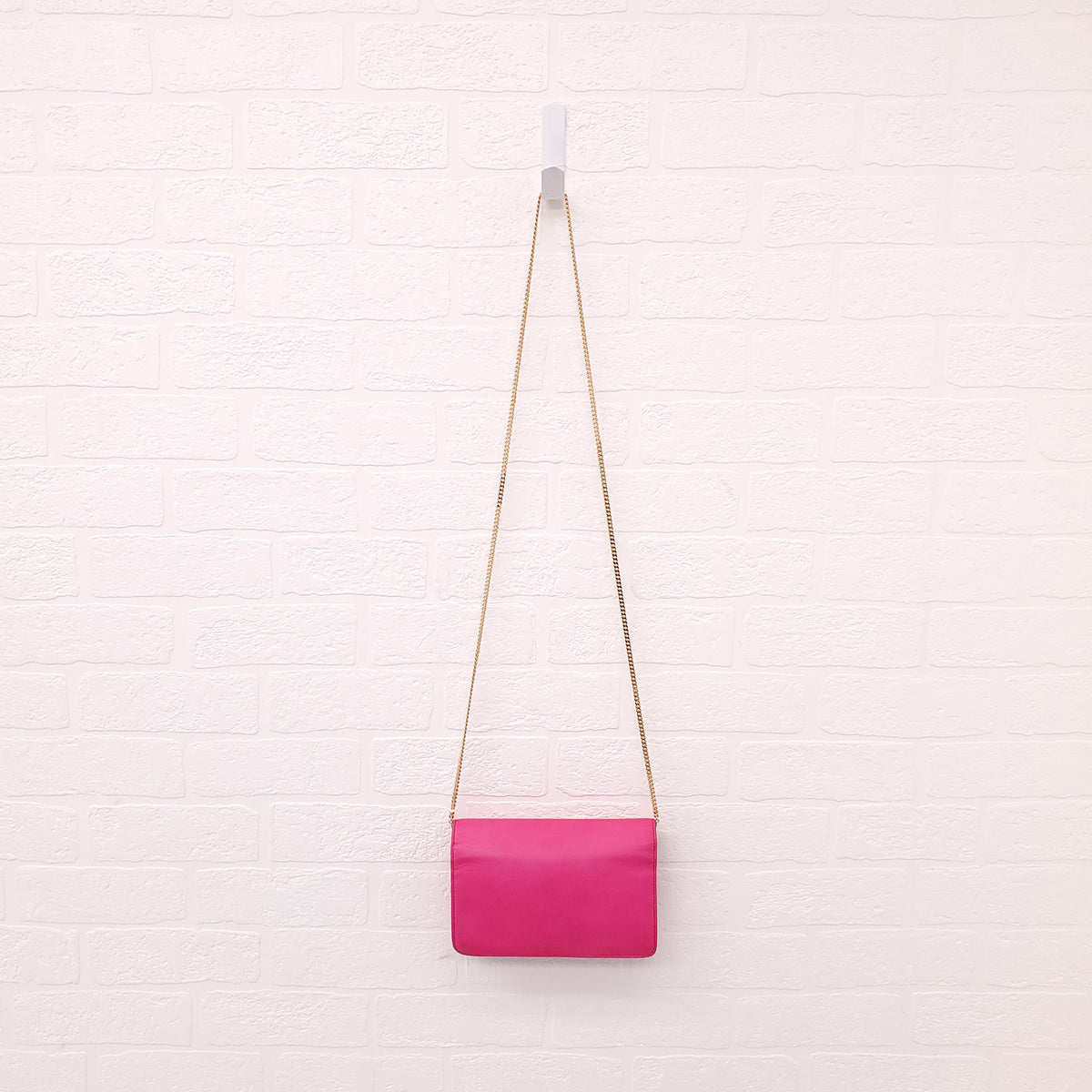 FENDI FF FUSCHIA PINK WALLET ON A CHAIN
