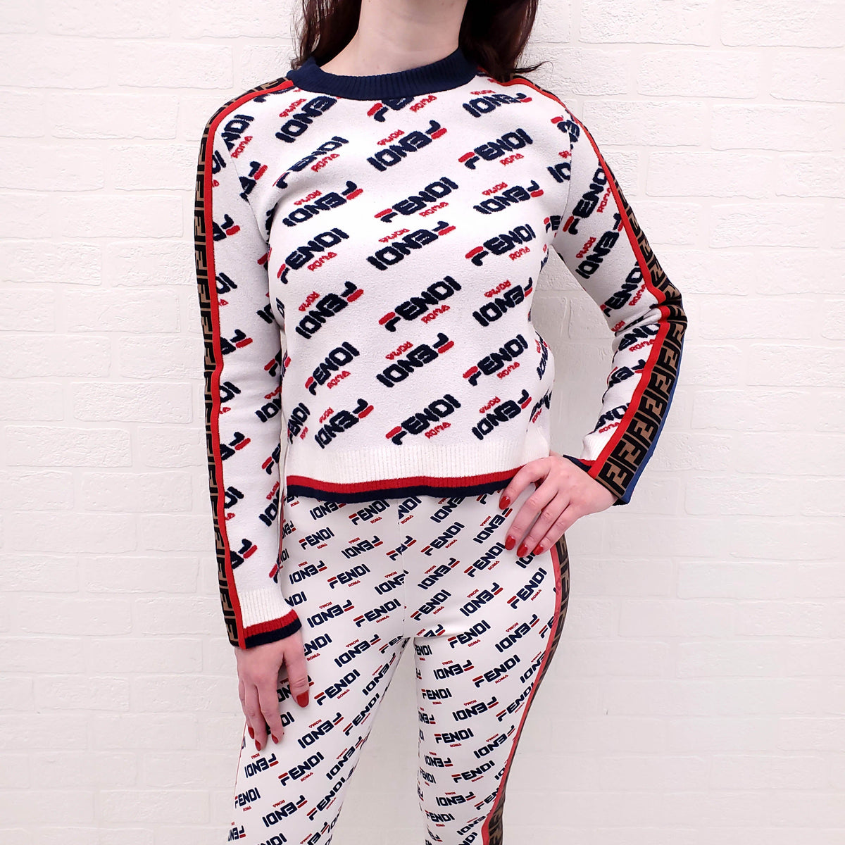 FENDI x FILA COLLABORATION SWEATER - SIZE 40
