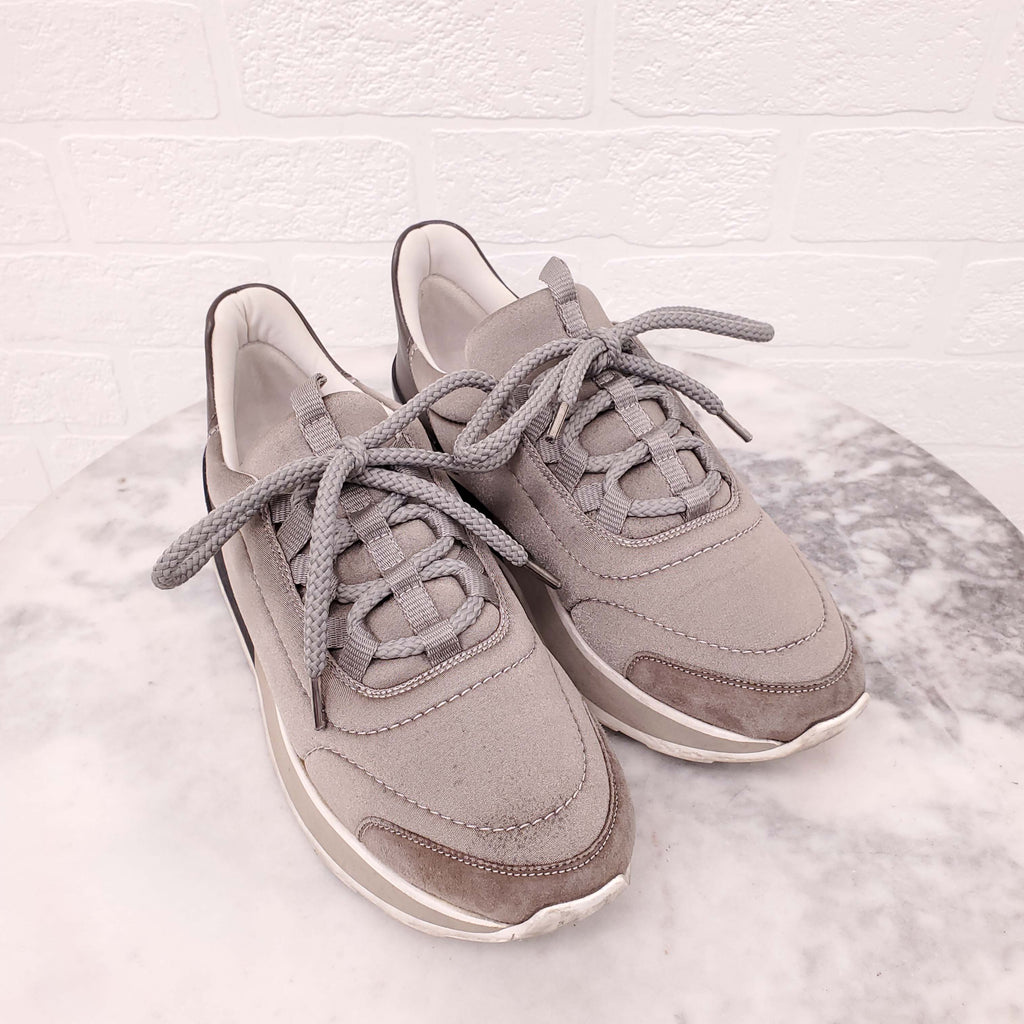 HERMÈS GREY SNEAKERS - SIZE 36.5