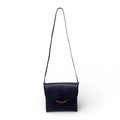 HERMÈS VINTAGE NAVY ALLIGATOR SHOULDER BAG