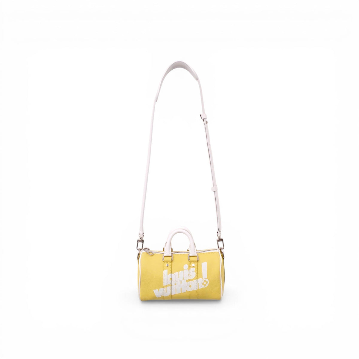 LOUIS VUITTON YELLOW KEEPALL XS TWO WAY HANDBAG