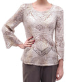 OSCAR DE LA RENTA GOLD CROCHET SWEATER - SIZE M
