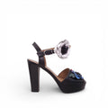 SONIA RYKIEL FLORAL PLATFORM HEELS - SIZE 39