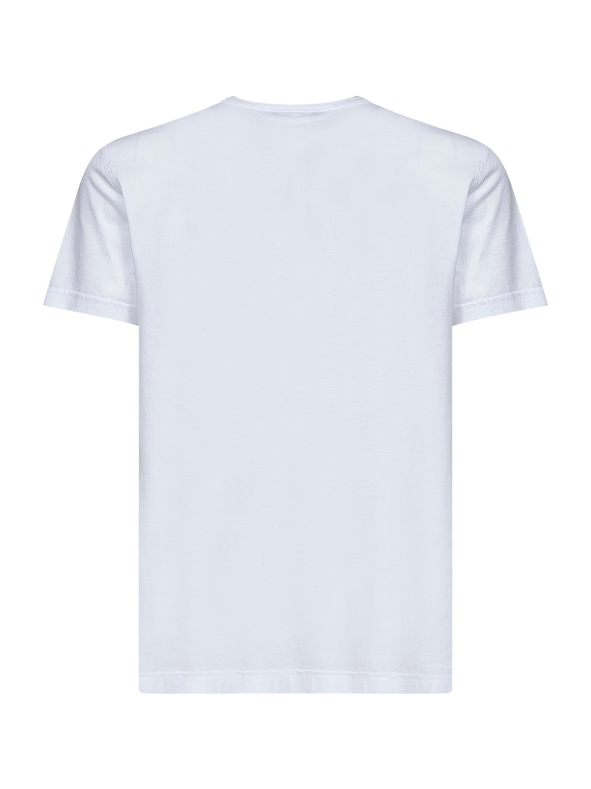 Dolce & Gabbana Men White Cotton Jersey T-Shirt With Logo Label