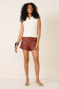 Women's Sari Faux Leather Short