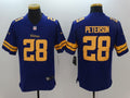 Men's Minnesota Vikings Adrian Peterson #28 Purple Game Player jersey