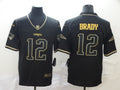 Men's New England Patriots #12 Tom Brady Black Game Player jersey