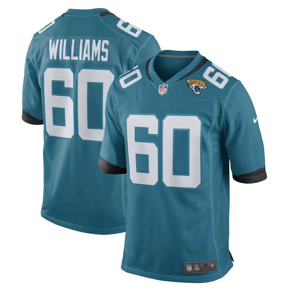 Darryl Williams Jacksonville Jaguars Nike Game   Jersey - Teal