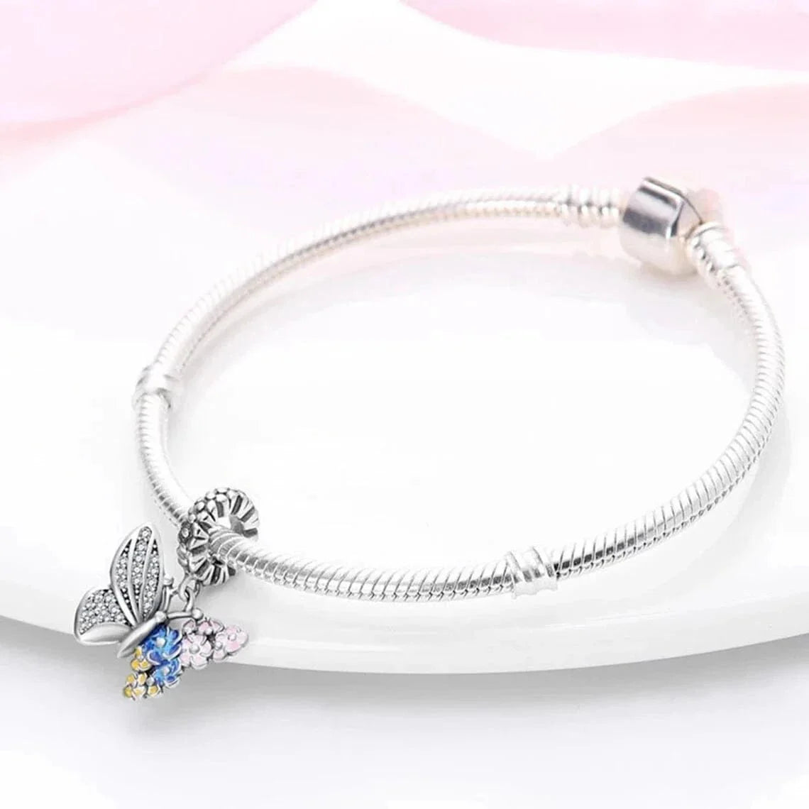 Butterfly Flower Charm