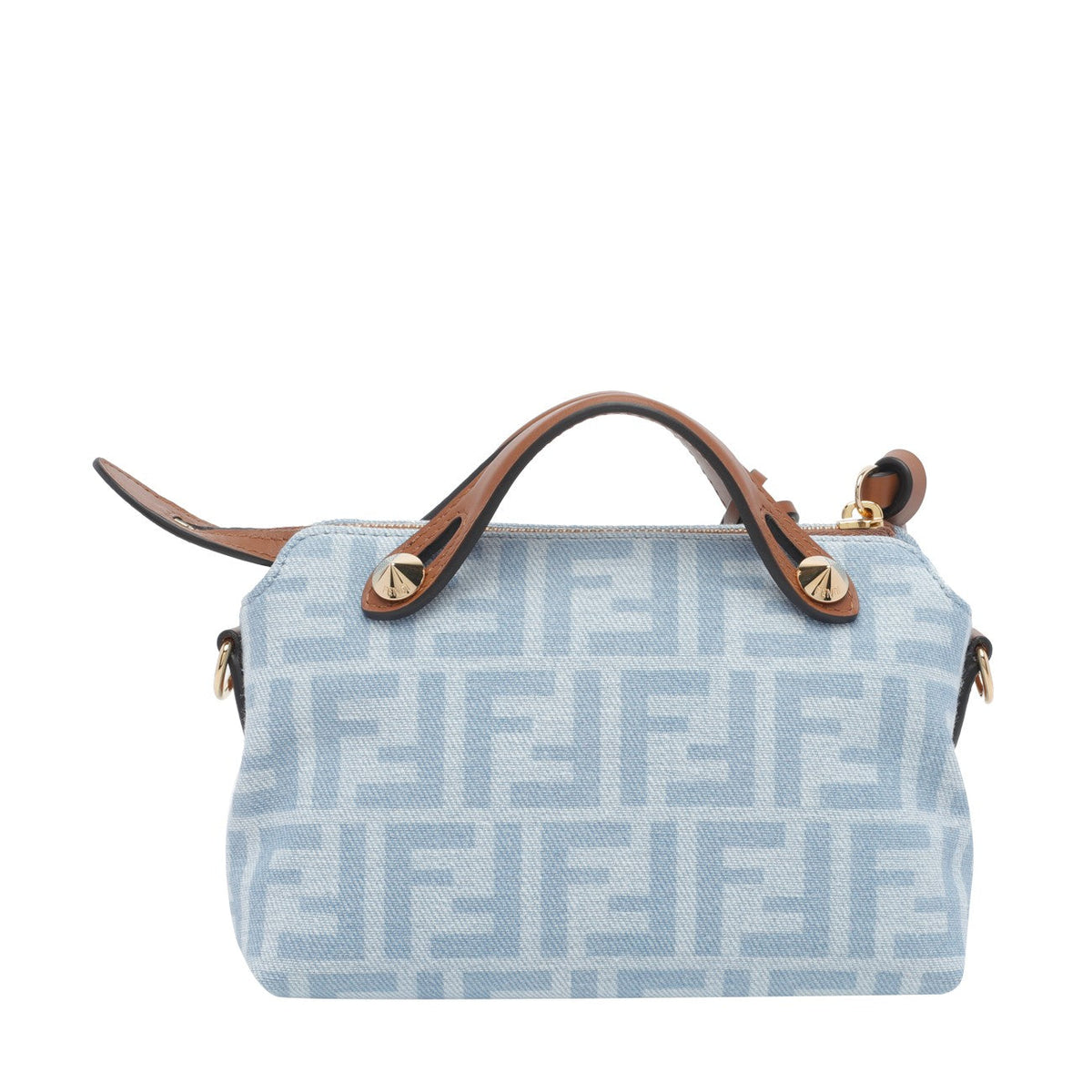 Fendi Women By The Way Soft Mini Denim Crossbody Bag