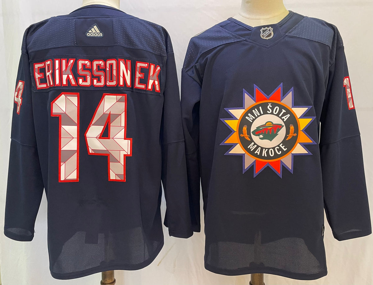 Men's Minnesota Wild Joel Eriksson Ek #14 Black Breakaway Player jersey