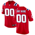 custom New England Patriots Red Alternate jersey