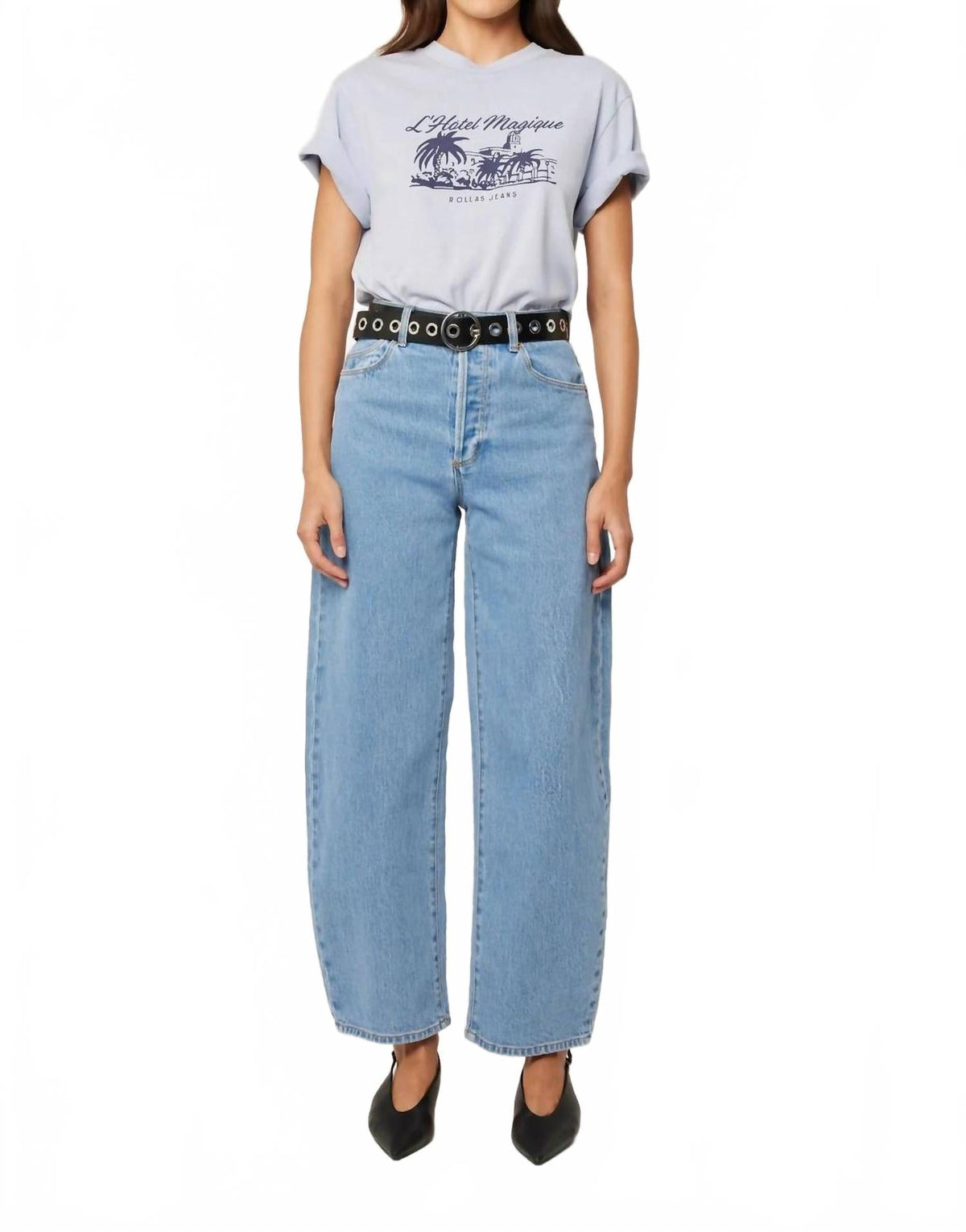 Gigi Barrel Jeans In Country Blue