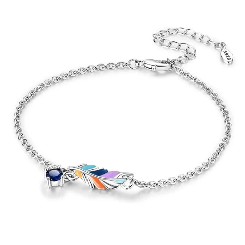Colorful Feather Bracelet