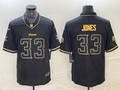 Men's Minnesota Vikings Aaron Jones #33 Black Player Game jersey