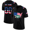 custom New York Jets Black Limited Fashion Flag American Stitched jersey Football Jerseys