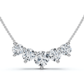 3Ct Silvie Diamond Necklace 14k Gold 18" Lab Grown EF/VS