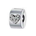 Diamond Heart Clip Charm