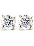 1/3 Ct TDW Diamond Studs Available in 14k White or Yellow Gold