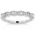 1/3Ct Baguette Cut Designed Anniversary Band 14k Gold Lab Grown