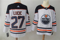 Men's Edmonton Oilers Milan Lucic #27 White Breakaway Player jersey