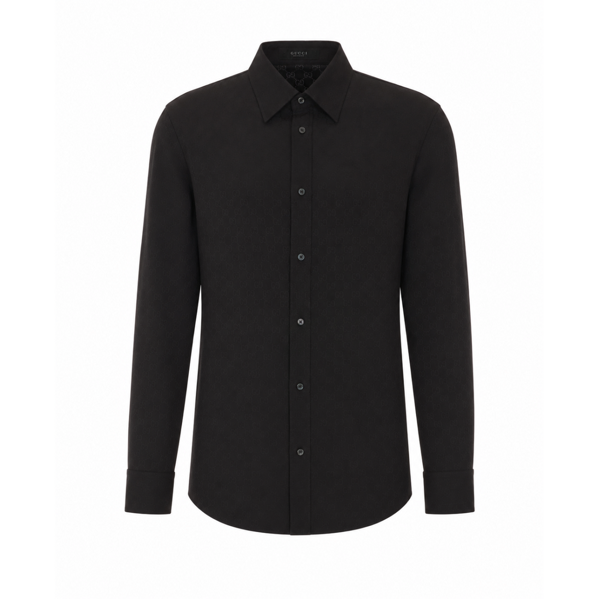 Gucci Men Gg Fluid Fabric Shirt