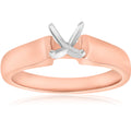 14K Rose Gold Solitaire Ring Engagement Setting Mounting Solitaire Size Selectable