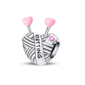 Knitting Yarn with Heart Needles Charm