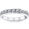 1ct Diamond Wedding Ring 14K White Gold Size Selectable
