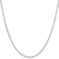 10Ct TW Lab Grown Diamond Tennis Necklace 14K White Gold 16.5"