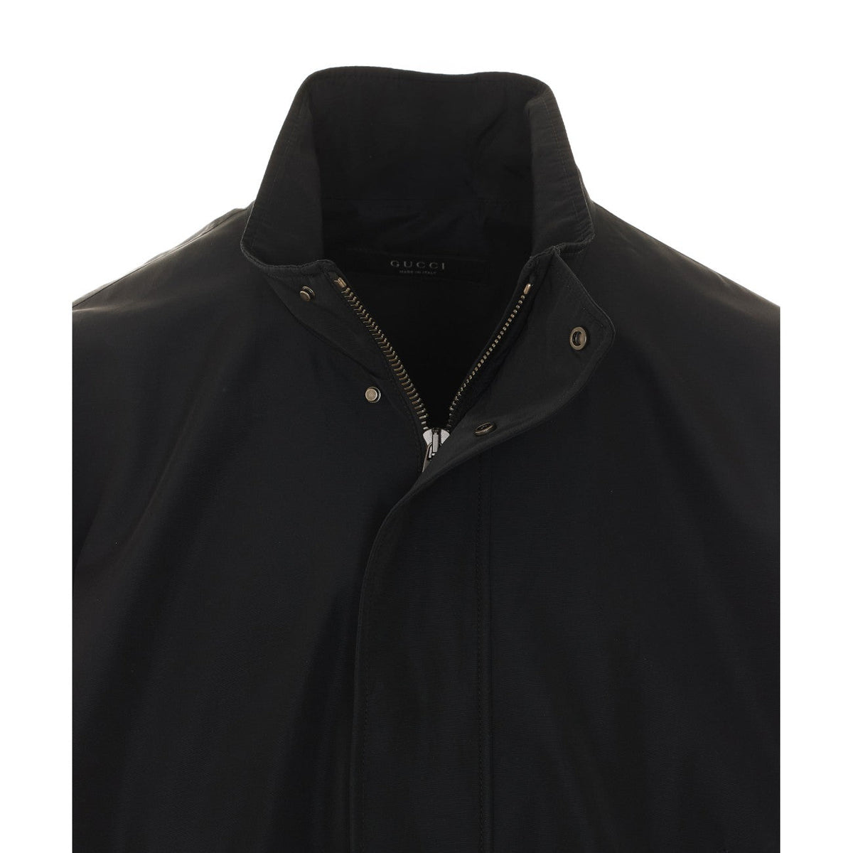 Gucci Men Lightweight Silk And Acetate Faille Zippered Jacket