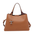 Tod's Women Medium Leather Handbag With T Timeless Charm