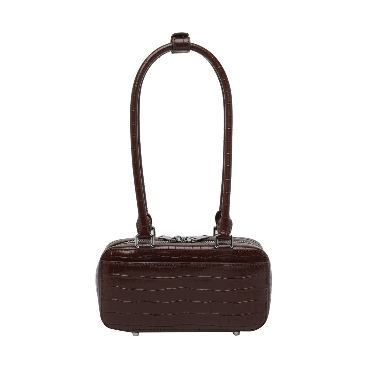 Self Portrait Women Mini Croc Leather Shoulder Bag