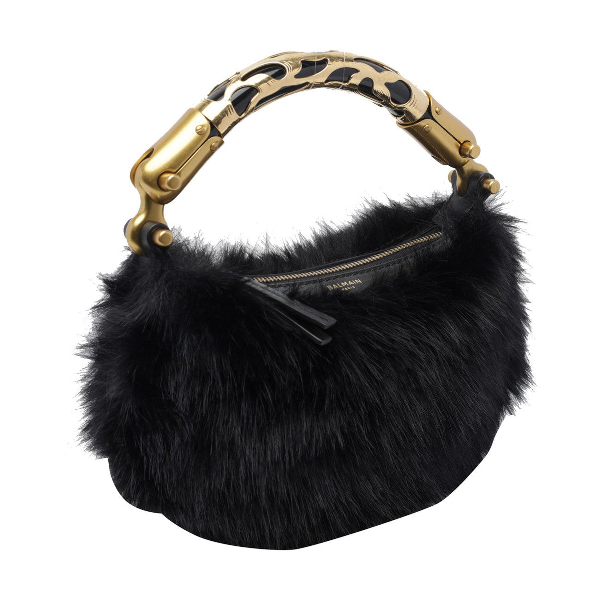 Balmain Women Mini Ebene Handbag