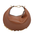Fendi Women Mini Fendigraphy Denim Hobo Bag
