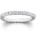 1ct Diamond Eternity Wedding Ring in 14k White, Yellow, Rose Gold, or Platinum