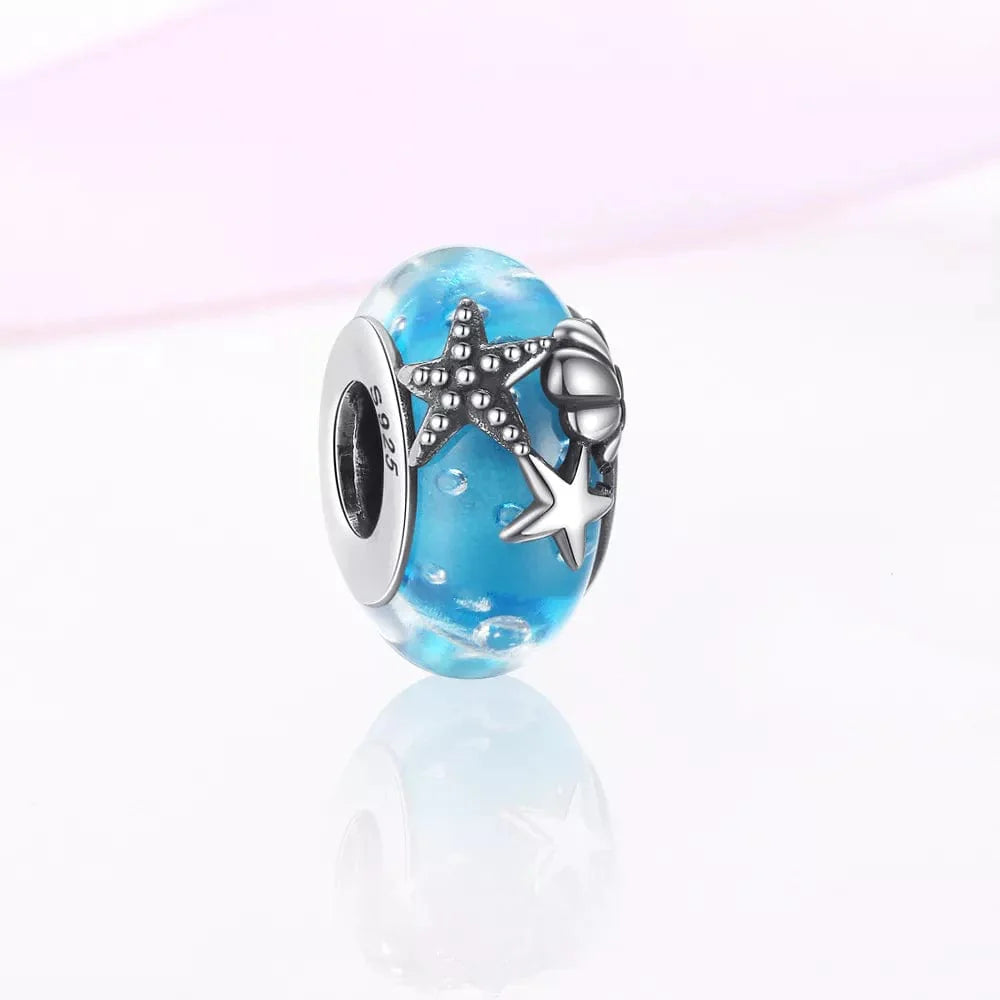 Ocean Glass Starfish Charm