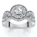 1Ct TW Wendy Diamond Engagement Ring 10k Gold Lab Grown