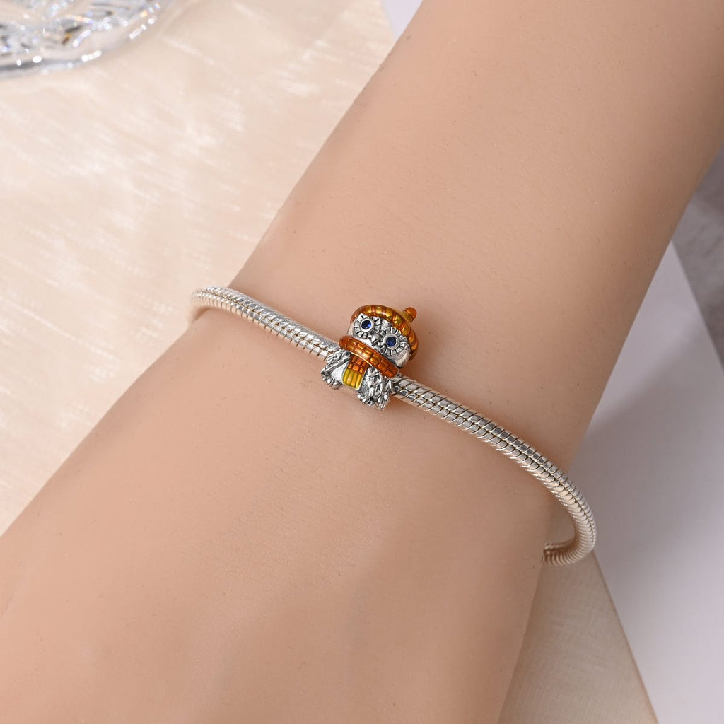 Owl Charm with Scarf and Beanie