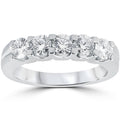1ct Diamond Wedding Ring Anniversary Stackable Band 14K White Gold Size Selectable