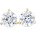 1/3ct Round Genuine Diamond Martini Studs 14K Yellow Gold
