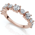 1Ct Sylvia Diamond Anniversary Stackable Ring Gold Lab Grown