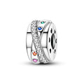 Rainbow Infinity Spacer Charm