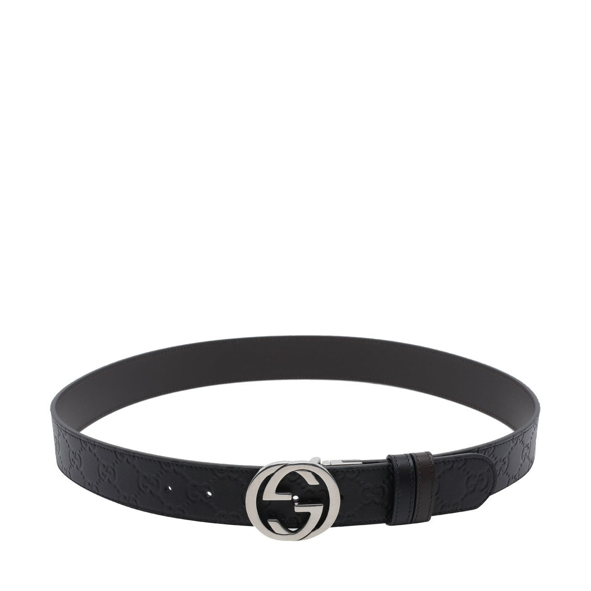 Gucci Men Reversible Gg Logo Belt